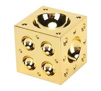 Qudinip Jewelry Doming Block Durable Steel Dapping Block for Jewelry Processing and Craft Making 1.5x1.5x1.5in