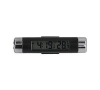 Qudinip K01 Car Thermometer, Multifunctional Digital Clock, Easy-to-Read Display for Cars, Portable ABS Design, 8.5x1.7cm