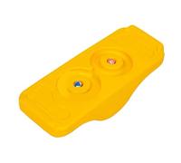 Qudinip Kids Sensory Training Rocking Board Anti Slip Durable Plastic for Balance Improvement and Coordination Practice for Children (Yellow)
