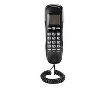 Qudinip KX T888CID Telephone with Caller ID Display, Durable Landline Phone for Home Office, Reliable ABS Material, 19.5x6x5.5cm, Random Colors (Black)
