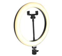 Qudinip LED Ring Light Head, 18W 9 Adjustable Brightness Modes 3 Light Sources No Strobe Eye Care, with Diffuse for Nail Art Beauty Makeup Live Streaming