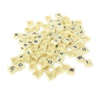 Qudinip Letter Chess Pieces Set Light Weight Durable Tiles for Family Game Travel 100 Polystyrene Pieces