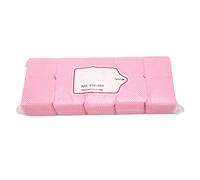 Qudinip Lint Free Nail Wipes, 1000pcs Soft Nail Polish Remover Pad Eyelash Extension Glue Cleaning Pad, Salon Beauty Home Use Pink