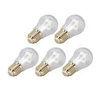 Qudinip Lip Gloss Tubes 5Pcs Bulb Shaped Empty 6ml Bottles for Travel DIY Use Transparent Plastic