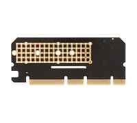 Qudinip M.2 NVME SSD to PCIE3.0X16 Adapter Card with Heat Sink High Speed for PC Gaming and Server Use PCB Material 1 Unit