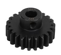 Qudinip M1.5 RC Car Gear Kit with M5 Set Screw Steel Durable Gears for 6S 8S RC Vehicles in Black 1 Set (22T)