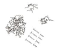 Qudinip M3 Screw Set Stainless Steel Reliable Half Round Head Kit for TT02 Car Model 64 Pieces Storage Box