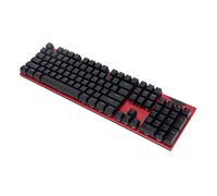 Qudinip Mechanical Keyboard Hot Swap Red Switch Durable for Gaming and Office Use 104 Keys Two Colors Injection USB (Red)