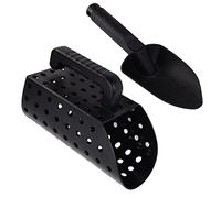 Qudinip Metal Detector Shovel, ABS Lightweight Portable Sand Sifter with Scientific Sieve Design for Children Adults, Gold Silver Copper Coin