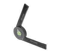 Qudinip Miter Saw Protractor, Engraved Scale O Shape Design for Woodworking Measurement, with ABS Material and Basswood Pencil for Carpenters Building Trades