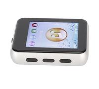 Qudinip MP3 Bluetooth Player HiFi Lossless Sound Quality with 1.8 Inch Touch Screen for Music Lovers Zinc Alloy Design (Silver)
