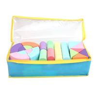 Qudinip Multi-Colored EVA Foam Building Blocks Durable Easy-to-Grip Stacking Toys for Kids Imaginative Play 52 Pcs