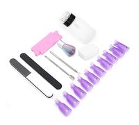 Qudinip Nail Polish Remover Tools Kit Professional Easy Use Set for Home and Salon Acrylic Material 90 Pads 10 Clips