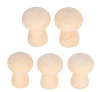 Qudinip Natural Wood Peg Dolls Unfinished Bodies 20pcs for Children's Creative Crafting Activities