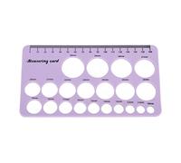 Qudinip Nipple Ruler, Flexible Silicone Breast Flange Measuring Tool with 1.5m Soft Tape for Breast Pump Flange Sizing and Postpartum Body Management (Purple)