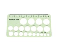 Qudinip Nipple Ruler, Flexible Silicone Breast Flange Measuring Tool with 1.5m Soft Tape for Breast Pump Flange Sizing and Postpartum Body Management (Light Green)
