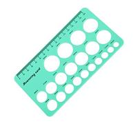 Qudinip Nipple Ruler, Flexible Silicone Breast Flange Measuring Tool with 1.5m Soft Tape for Breast Pump Flange Sizing and Postpartum Body Management (Green)
