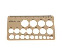 Qudinip Nipple Ruler, Flexible Silicone Breast Flange Measuring Tool with 1.5m Soft Tape for Breast Pump Flange Sizing and Postpartum Body Management (Brown)