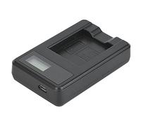 Qudinip NP-45 Li-40B Camera Battery Charger LCD Display Fast Charging Portable USB for Outdoor Travel 8 * 5 * 1.6cm Black
