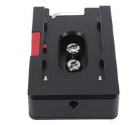 Qudinip NP F Battery Adapter Plate Non-Slip With Self Locking Button For DSLR and Mirrorless Cameras - Durable Aluminum Alloy Design