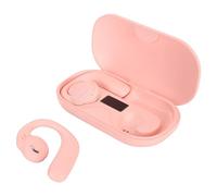 Qudinip Open Ear Earbuds Wireless Bluetooth 5.3 Noise Reduction with Long Playing Time for Sports and Outdoors (Pink)
