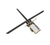 Qudinip PCIE X1 Network Card High Speed 1750Mbps WiFi Adapter with 3 Antennas for Gaming and Streaming for 7 8