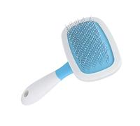 Qudinip Pet Massage Comb, Soft Dog Brush for Daily Grooming, Plastic Smooth Needle for Small and Medium Pets, 1 X Pet Brush (Blue)