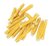 Qudinip Pet Sweet Bamboo Molar Sticks Natural for Hamsters and Rabbits Chewing Snacks 20 Pack (Yellow)