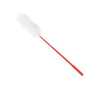 Qudinip Plush Cat Teaser Wand, Hand Crafted Soft Eco-Friendly Toy for Interactive Play, Perfect for Cat Lovers, Made of Faux Rabbit Fur (White)