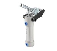 Qudinip Pneumatic Clamp G1/8 Durable Iron Hold Down Clamp for Equipment Installation and Mechanical Operations