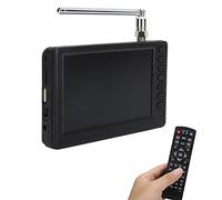 Qudinip Portable Digital TV, 5 Inch TFT LED Screen with USB Port Memory Card Slot 1080p Video Support, for Camping Travel Kitchen ATV Digital Analog Television