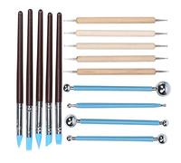 Qudinip Pottery Tools Set, 14Pcs Professional Clay Modeling Tools, Ideal for Texturing and Carving, Perfect for Artists and Hobbyists, Includes Various Size and Material Options