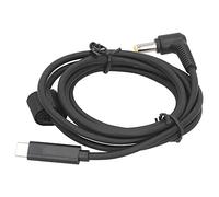 Qudinip Power Adapter Cable for Notebook 65W, Durable Flexible PVC Converter Cable, TYPE-C to DC5.5x2.5, Lightweight and Portable, 1 Unit