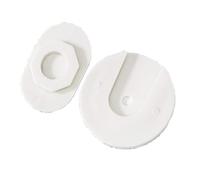 Qudinip Power Strip Holder, Wall Mounted Round Self Adhesive Socket Fixer with No Drill Non Marking Adhesive Backing, for Bedroom Living Room Office