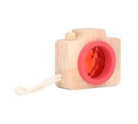 Qudinip Prism Lens Toy, Bee Eye Effect Camera Style Kids Learning Educational Portable for Children Outdoor Play (Red)