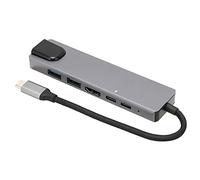 Qudinip Professional Docking Hub USB 3.0 Expansion Dock with 4K for Laptops and PCs Aluminum