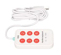 Qudinip Programmable Keypad Compact USB 6 Keys Customizable for Hospital Image Scanning Technical Use ABS Material