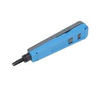 Qudinip Punch Down Tool, Hardened Stainless Steel Cutter Head with Fast Thread Cutting and Protective Handle, with Wire Hook and Flat, for Networks and Cable Management