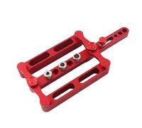 Qudinip Punch Positioner with Adjustable Structure for Efficient Woodworking, Strong Resistance, Aluminum Alloy, Red