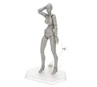 Qudinip PVC Drawing Model Action Figure for Artists Sketching and Photography with Movable Limbs for Studio Use 5.1in (Gray)