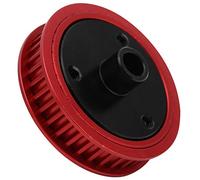 Qudinip RC Belt Gear Set High-Performance Gearbox for Remote Control Car Modification Fit for Axial SCX I II VS410 Aluminum Rubber (Red)