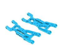 Qudinip RC Front Lower Suspension Arms Durable Aluminum Alloy 2pcs for Losi Mini-T 2.0 2WD 1/18 RC Stadium Truck (Blue)