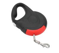 Qudinip Retractable Dog Leash Durable Automatic 360° Free Rotation for Comfortable Walking Large Dogs ABS (Black Red)