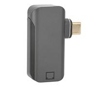 Qudinip RJ45 to Type C Adapter with 24 Pin Gold Plated Design for High Speed Wired Network Transfer for Laptop TV and Smartphone - Aluminum Alloy, Space Gray