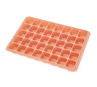 Qudinip Silicone Ice Cubes Trays Molds 40 Cavity for Home Kitchen Use Durable and Safe Material Heat Resistant (Sunset Orange)