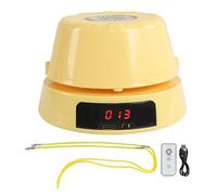 Qudinip Smart Automatic Jump Rope Machine, Hands Free Electric Skipping Machine with Remote Control for Beginners and Family, Multi Person Interaction Safety Design (Yellow)