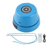 Qudinip Smart Automatic Jump Rope Machine, Hands Free Electric Skipping Machine with Remote Control for Beginners and Family, Multi Person Interaction Safety Design (Sky Blue)