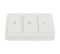 Qudinip Smart Scene Switch Button Wireless Control for Multiple Devices Smart Automation for Home ABS White 3 Gang