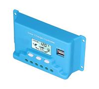 Qudinip Solar Charge Controller Smart LCD Design with USB for Solar Energy Applications, 12V/24V ABS Material (10A)