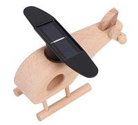 Qudinip Solar Helicopter Toy, Wooden Science Kit for Kids with Solar Powered Propeller, Educational STEM for Boys Girls
